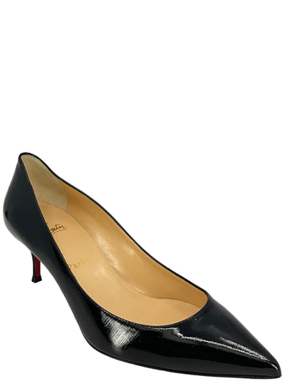 Christian Louboutin Black Patent Leather Pumps size 9-Consigned Designs