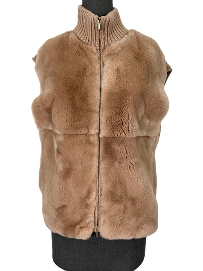 Peserico Rabbit Fur Vest Size M-Consigned Designs