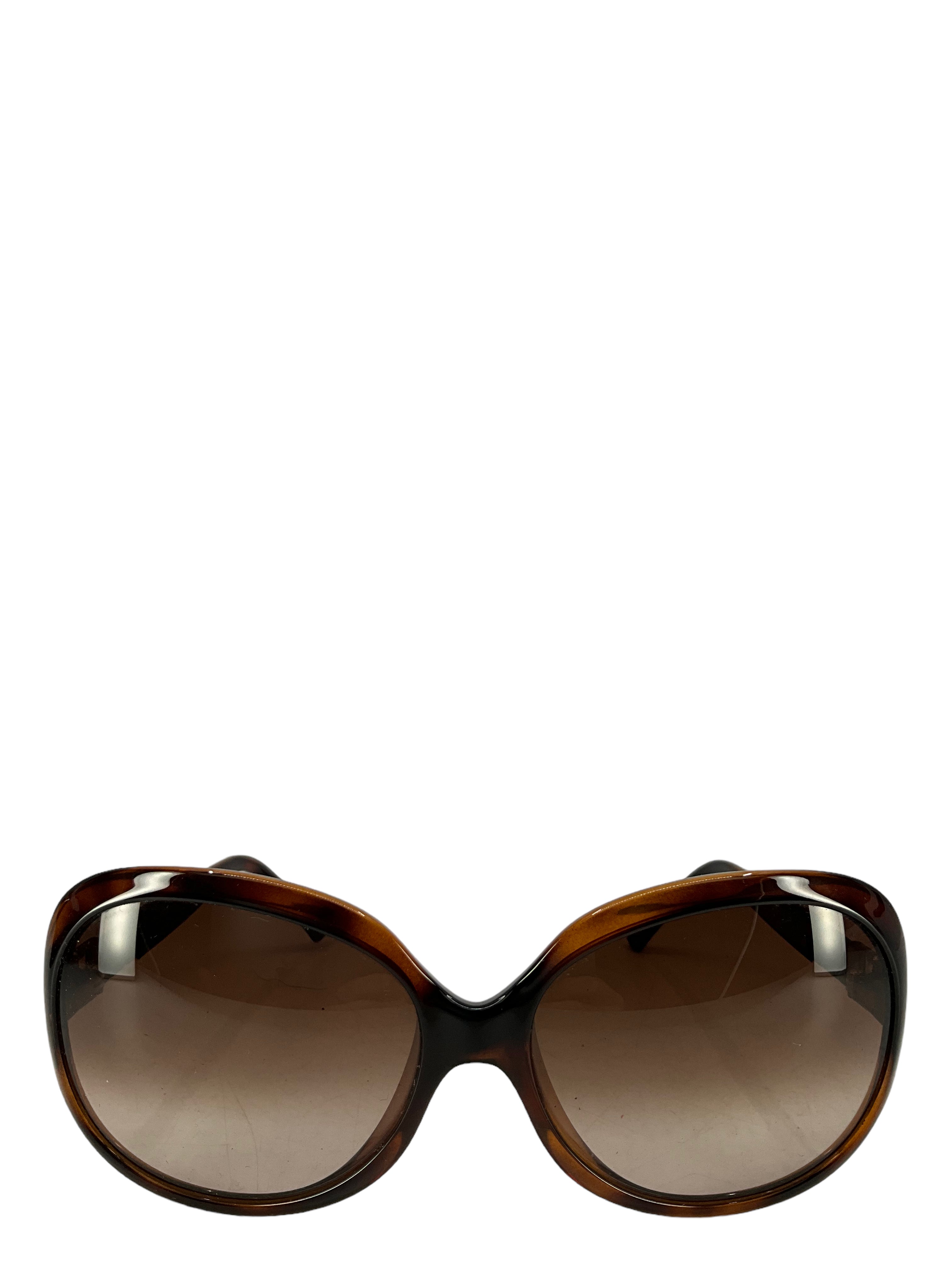 Fendi Women’s Tortoiseshell Round Sunglasses - Brow FENDI EYEWEAR Roma oval-frame tortoiseshell acetate  main image 4