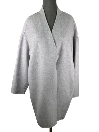 Kinross Cashmere Gray Wool Coat Size XL-Consigned Designs