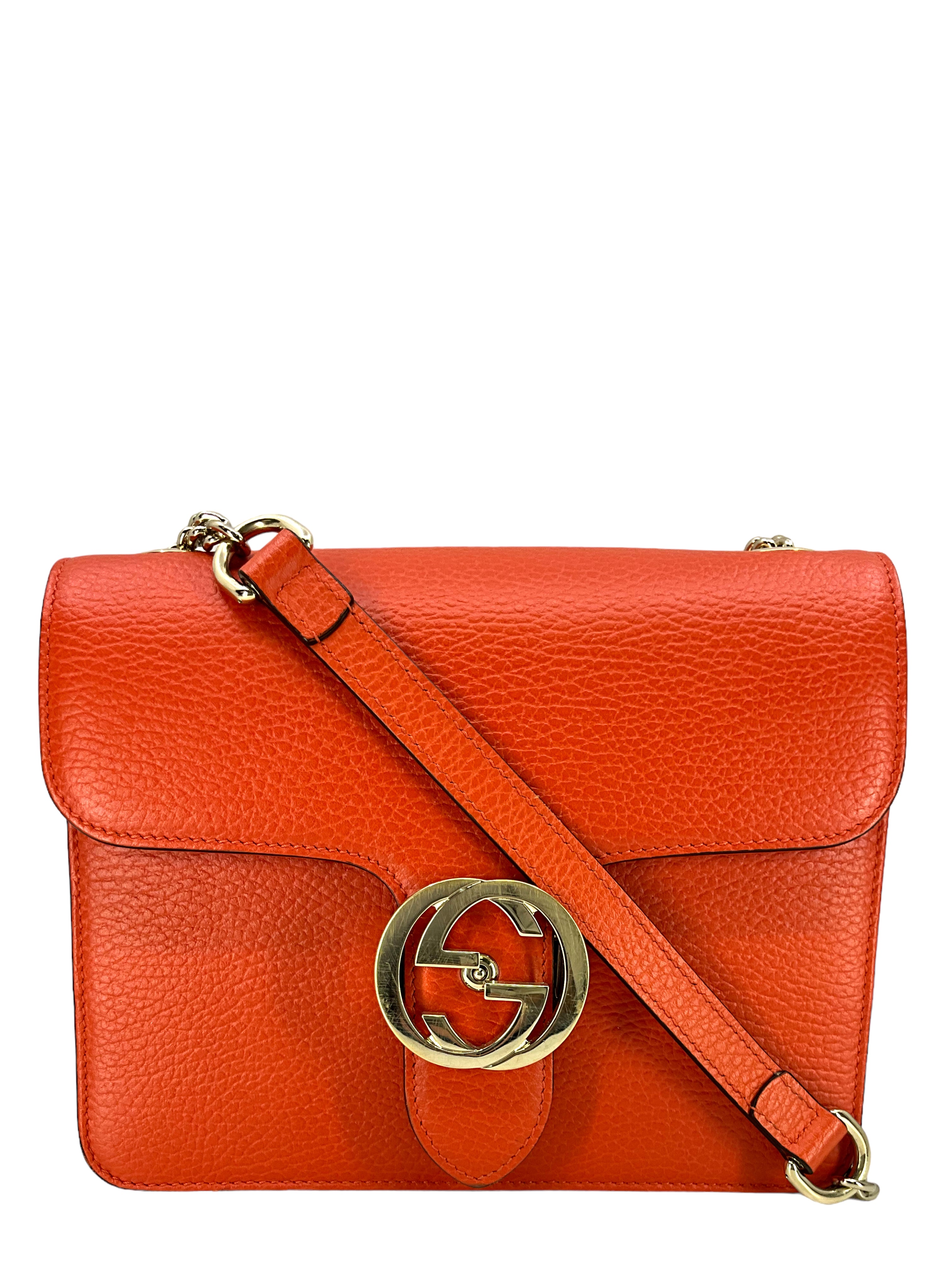 Gucci Dollar Leather Interlocking GG Bag - Consigned Designs