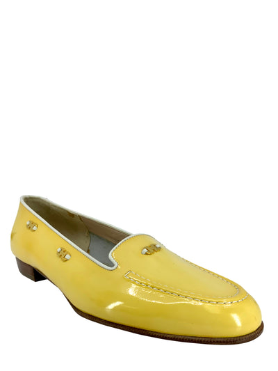Salvatore Feragamo Patent Leather Loafers Size 7.5-Consigned Designs