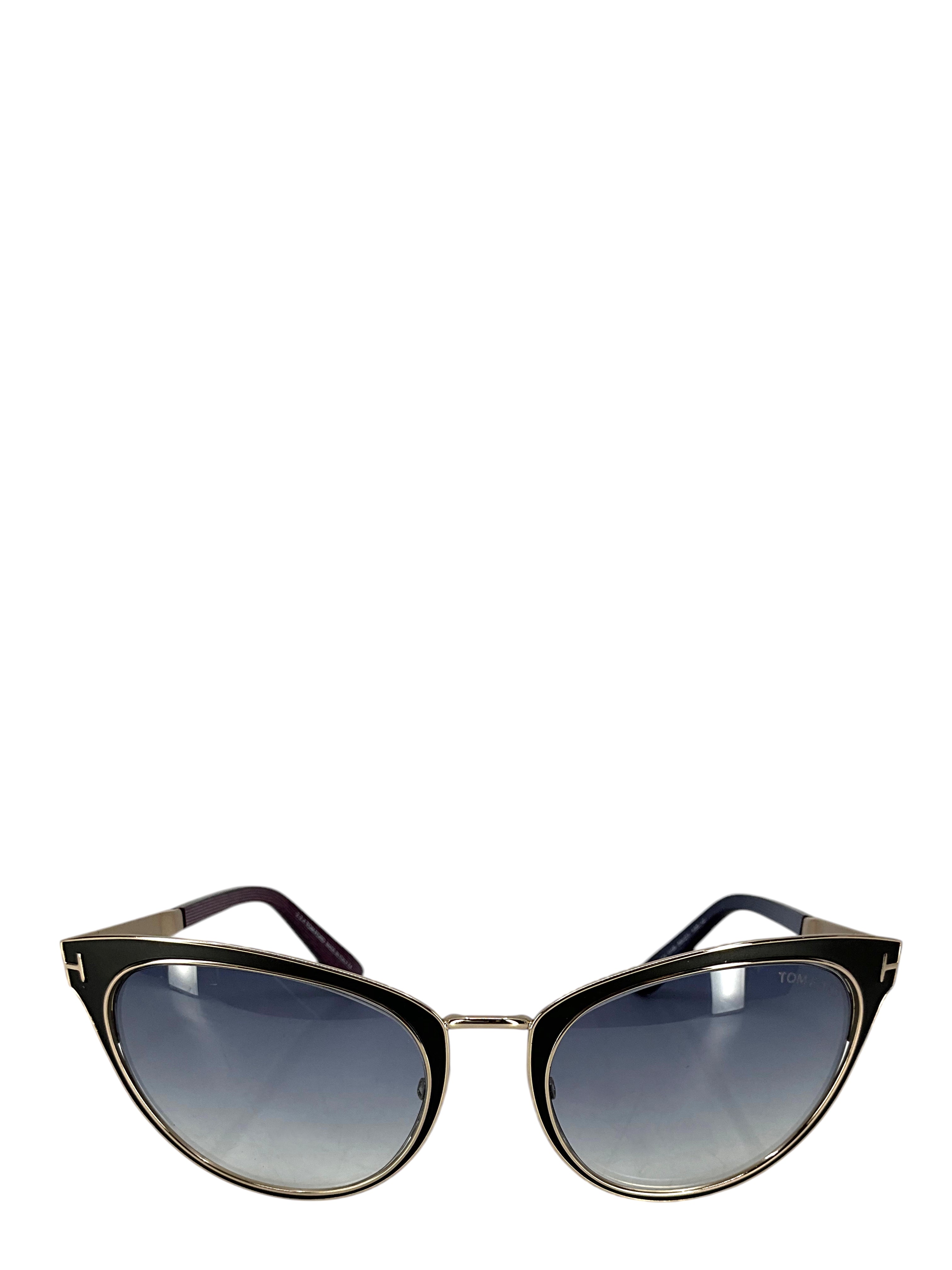 Tom Ford TF373 Nina Cat Eye Sunglasses - Consigned Designs display picture 2
