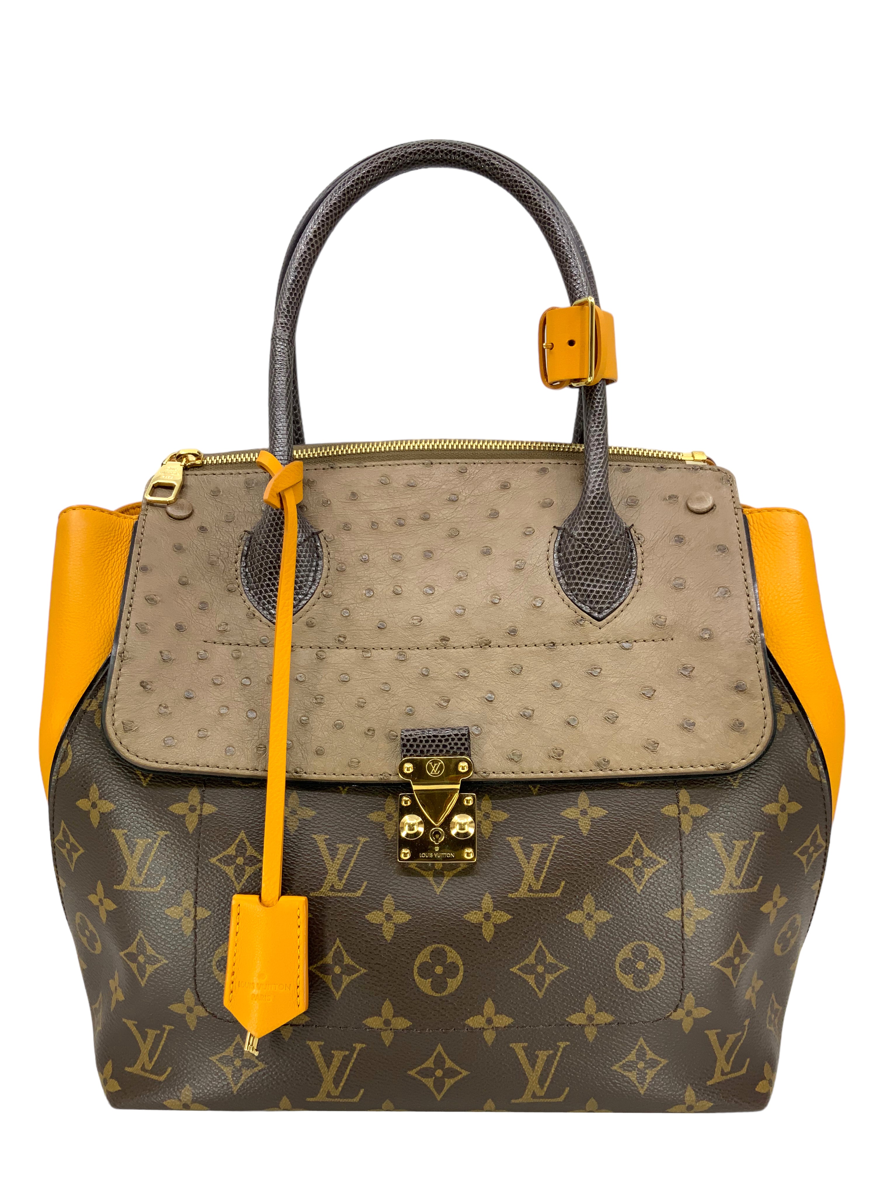 Louis Vuitton Red/Brown Monogram Canvas and Leather W PM Tote Bag