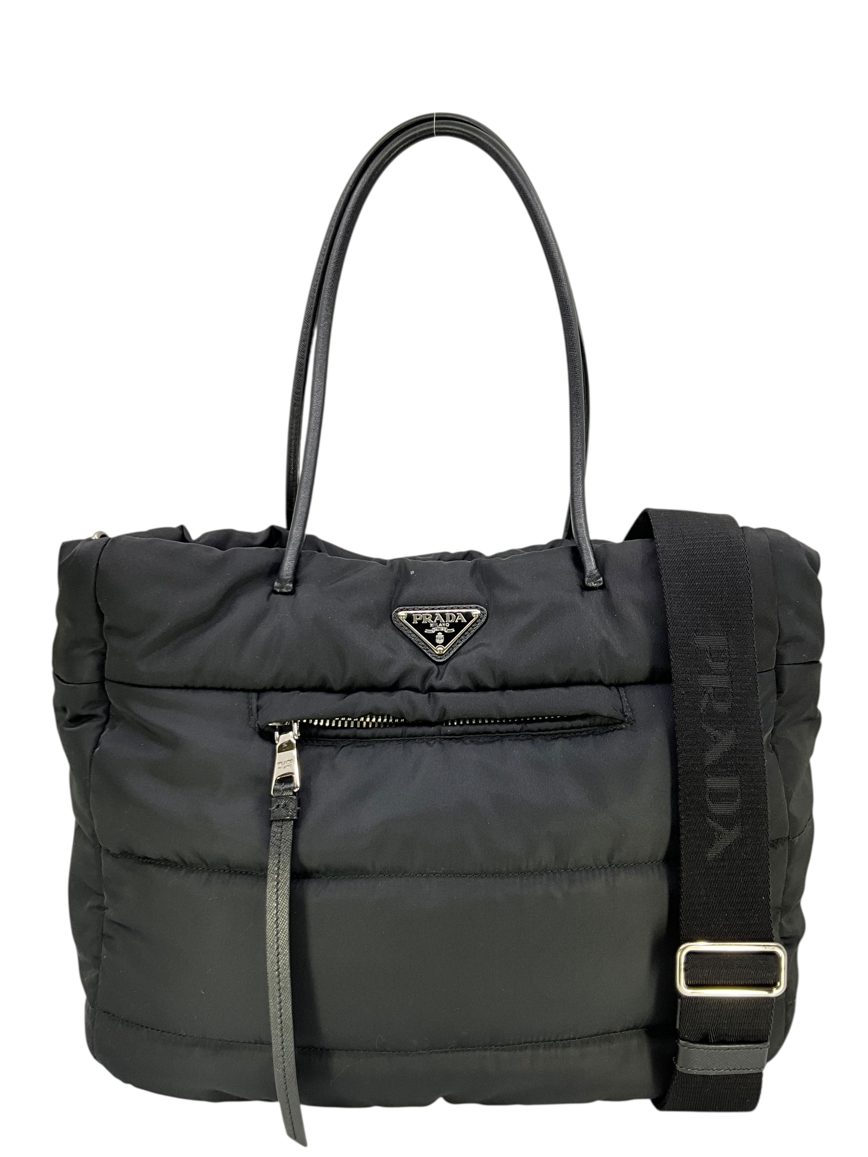む*ん様 オークション　PRADA tessuto bomber 訳あり　未使用 Prada Tessuto Nylon Bomber Tote - Consigned Designs