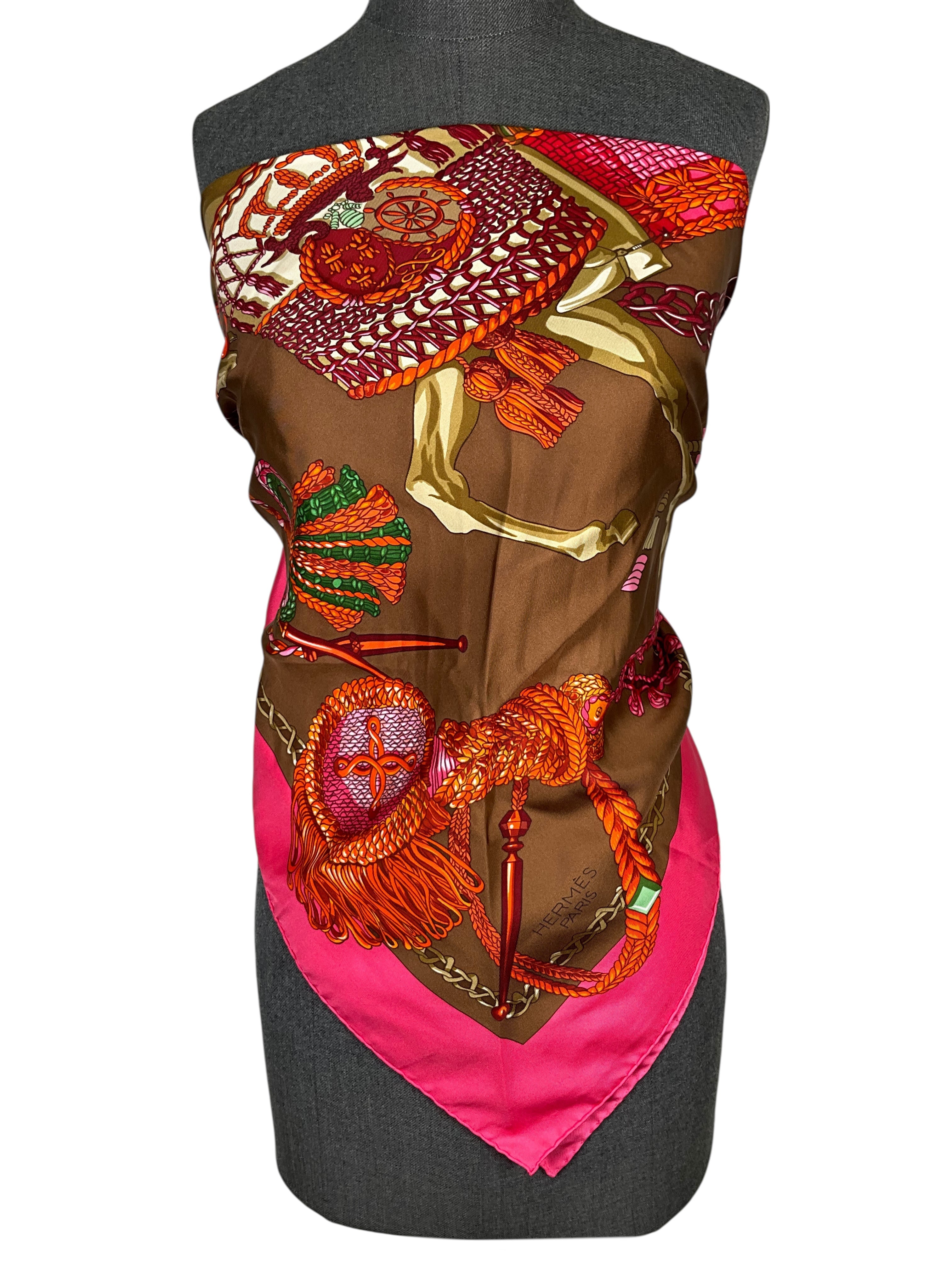 Hermes Le Timbalier Silk Scarf 90 - Consigned Designs