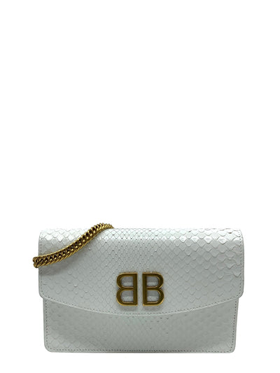 Balenciaga BB Snakeskin Wallet on Chain Bag-Consigned Designs