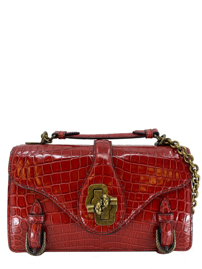 Bottega Veneta City Knot Crocodile Shoulder Bag NWT-Consigned Designs