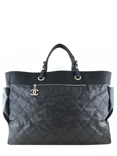 Chanel Quilted Coated Canvas Paris Biarritz Weekender Travel Bag-Consigned Designs