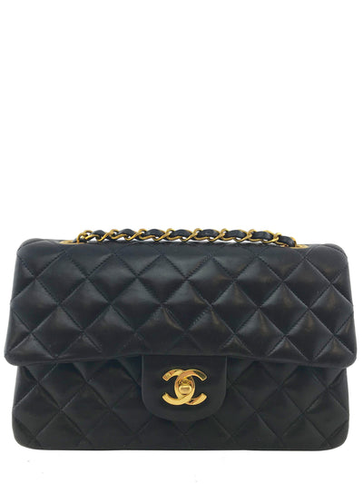 Chanel Quilted Lambskin Small Classic Double Flap Bag-Consigned Designs