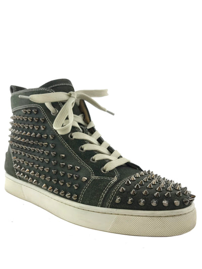 Christian Louboutin Men’s Louis Spikes Sneakers Size 8-Consigned Designs