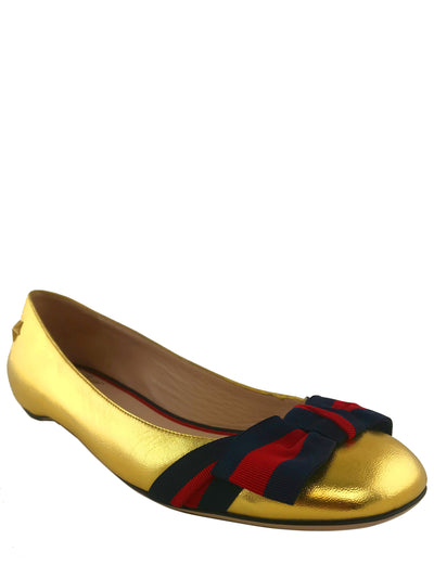 Gucci Aline Leather Flats Size 8-Consigned Designs