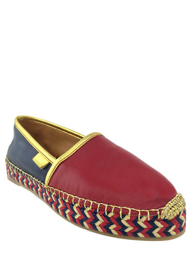 Gucci Pilar Leather Espadrille Flats Size 6.5 NEW-Consigned Designs