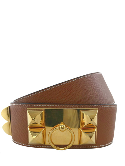 Hermes Epsom Leather Collier de Chien Belt-Consigned Designs
