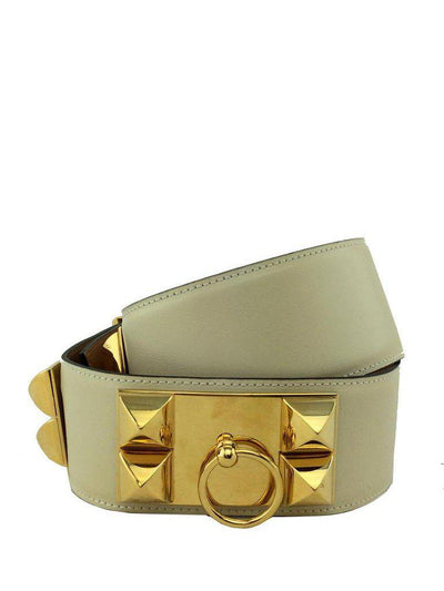 Hermes Leather Collier De Chien Belt 75 CM-Consigned Designs