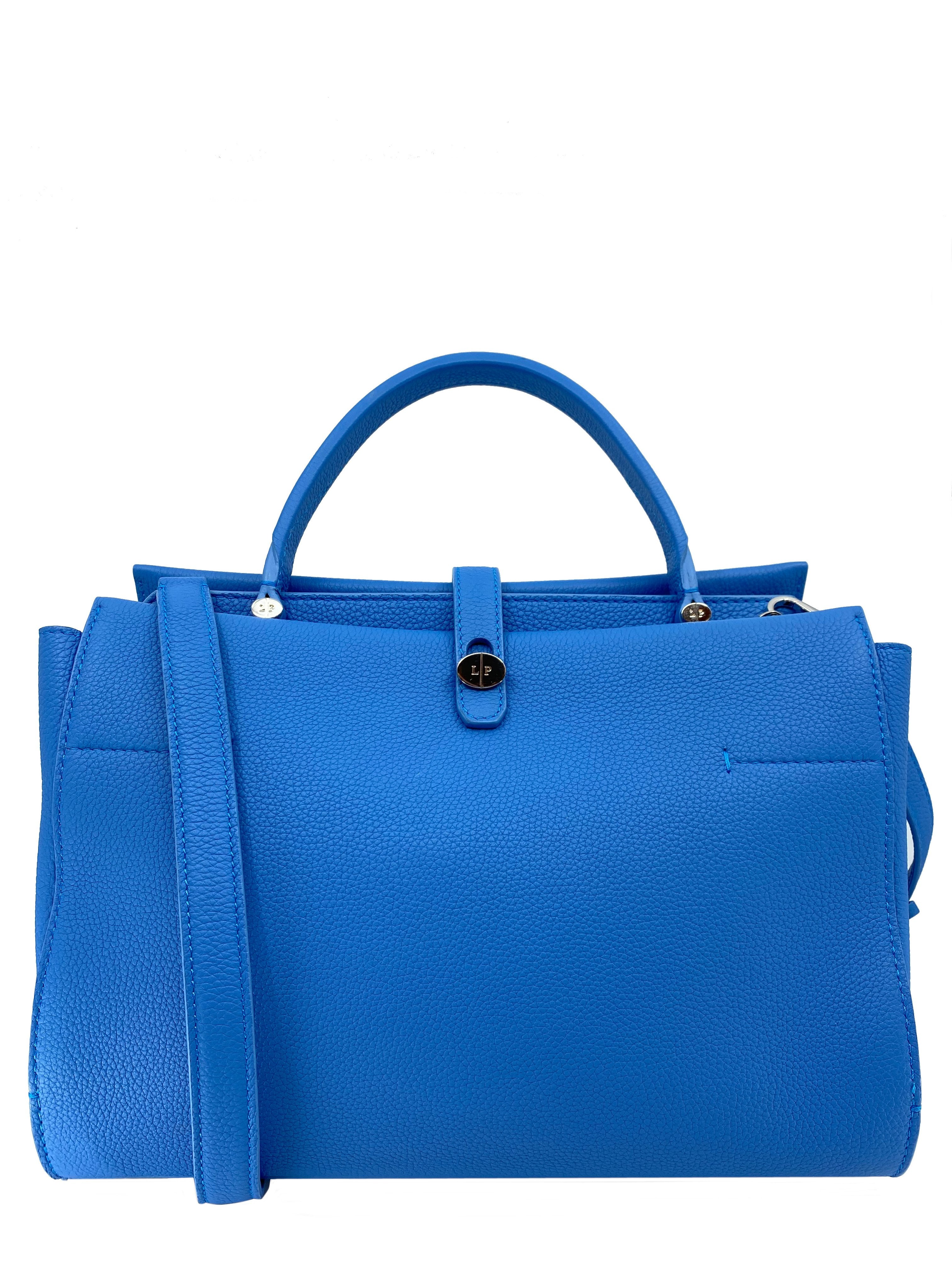 Loro Piana Electric Blue Medium Cluisee G.Odessa Shoulder Bag