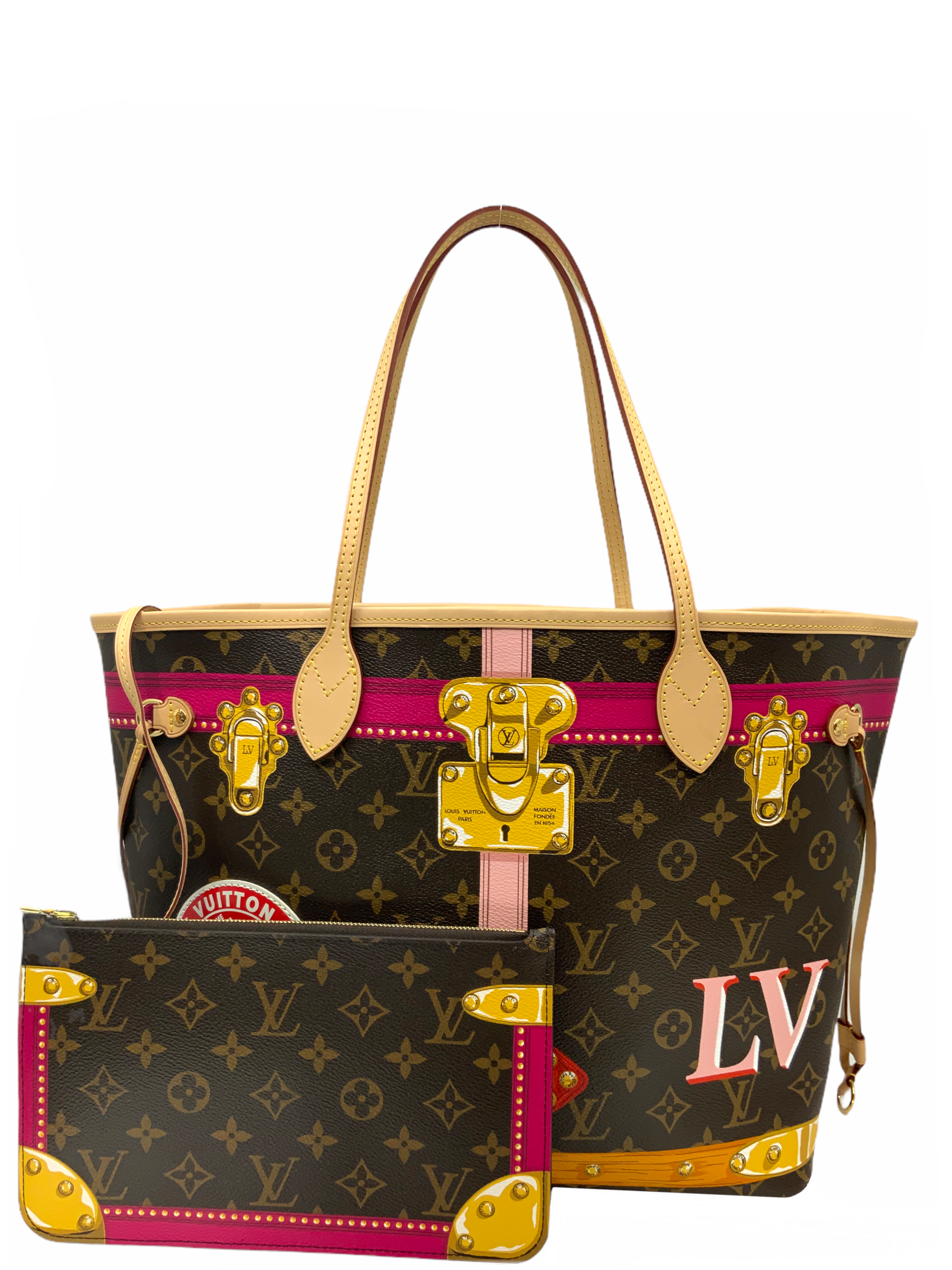 Louis Vuitton Summer Trunks Neo Neverfull MM Tote NEW