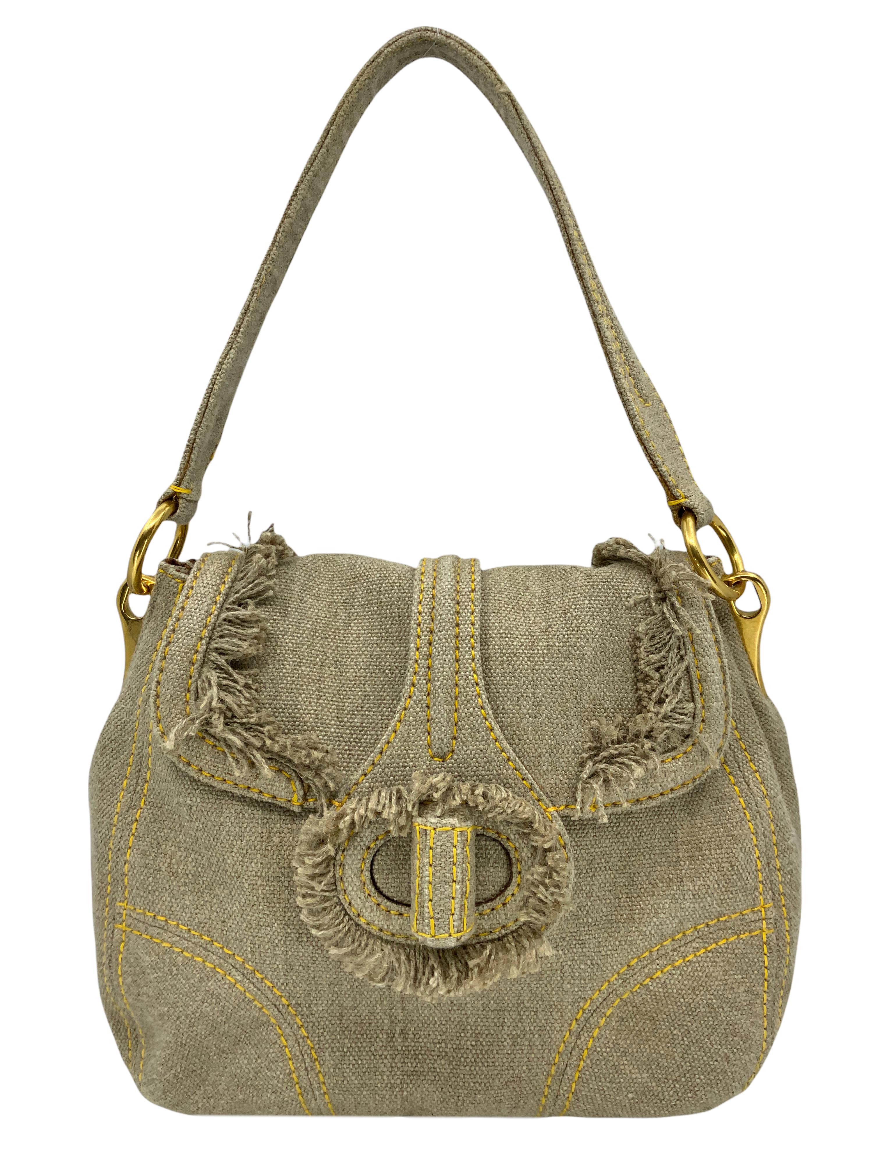 Prada Saffiano Pattina Flap Bag w/Tags - Neutrals Shoulder Bags, Handbags -  PRA844551