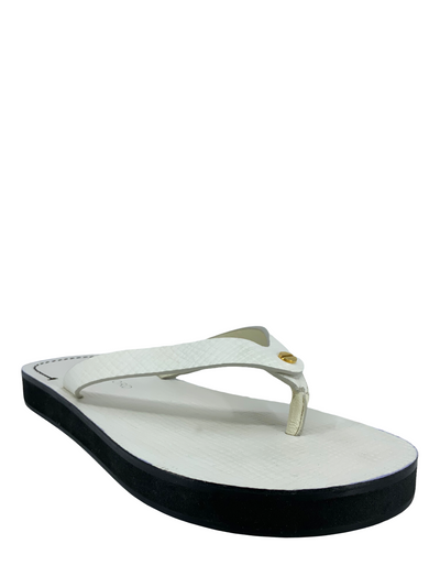 TOM FORD Textured Leather Thong Sandals Size 6-Consigned Designs