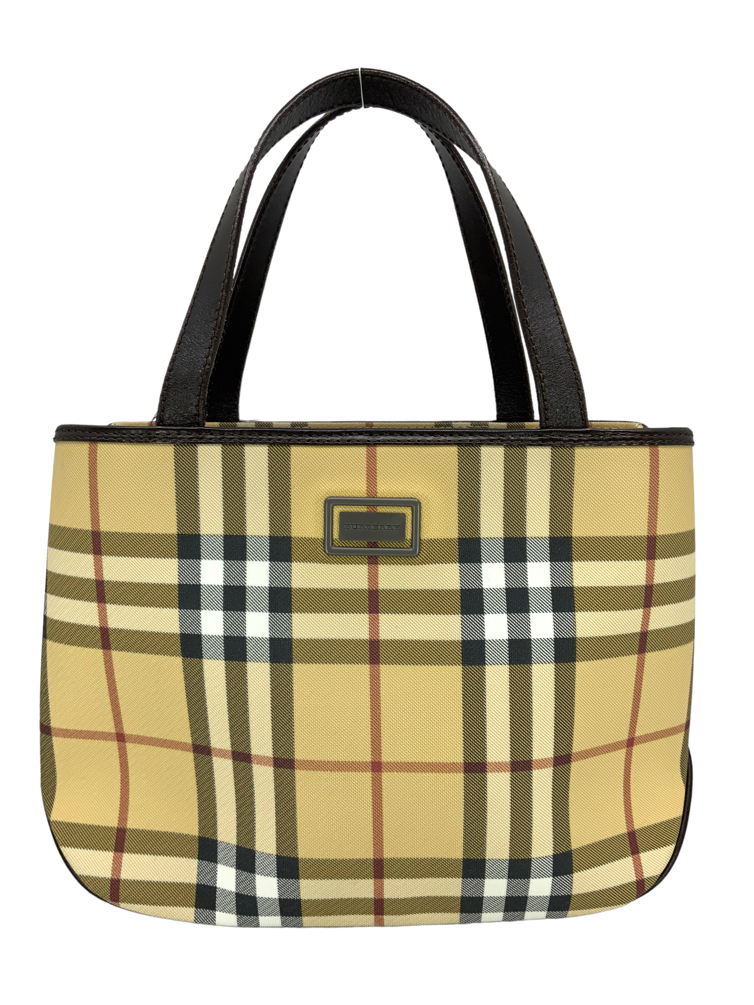 Burberry Nova Check Canvas Small Tote Bag - Consigned Designs