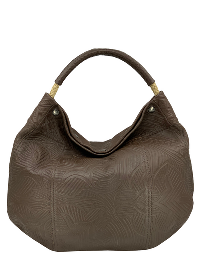 Prada Embossed Leather Large Hobo Bag-Consigned Designs