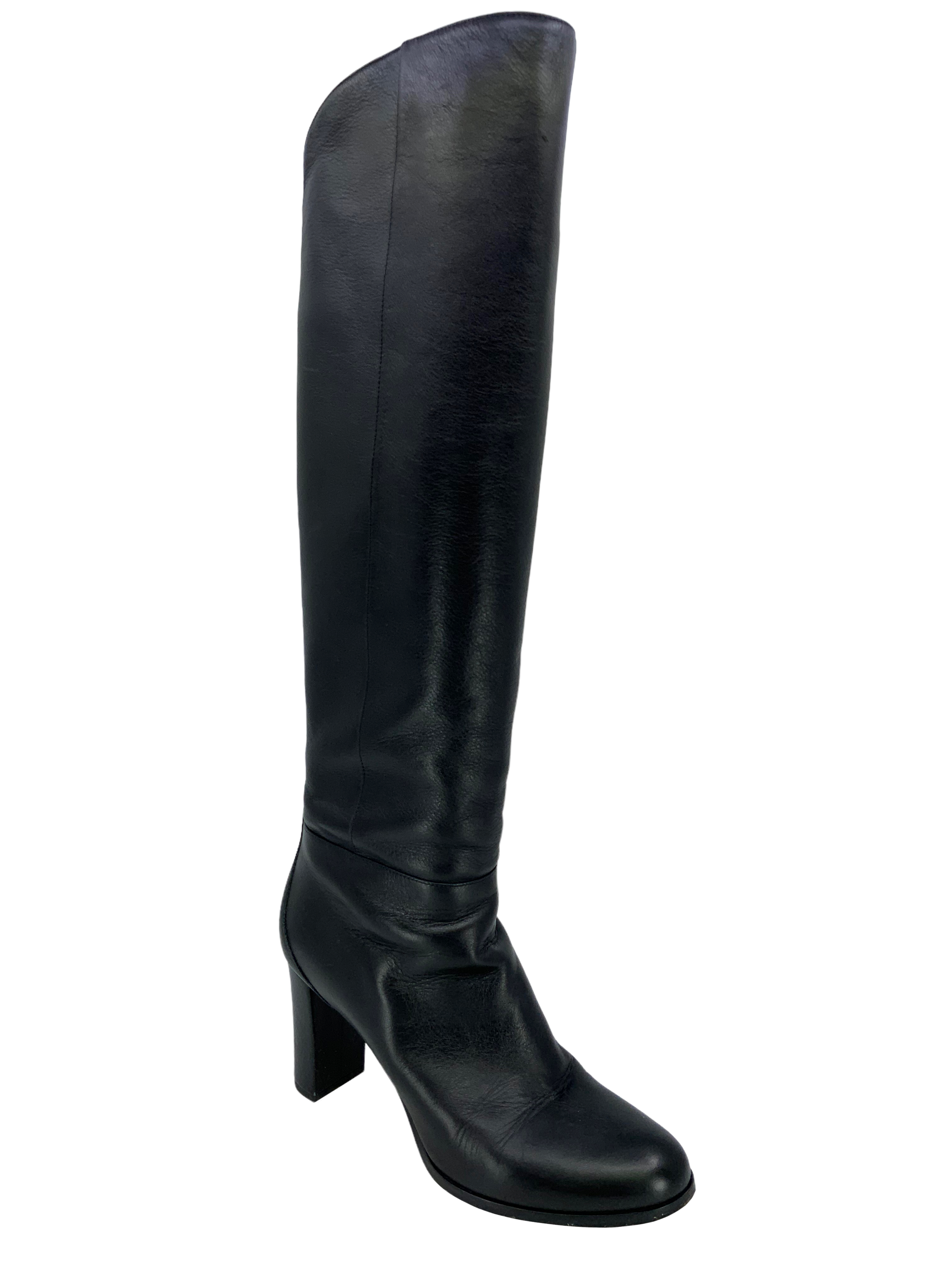 JIMMY CHOO Madalie 80 Knee High Leather Boots Size 10 Consigned