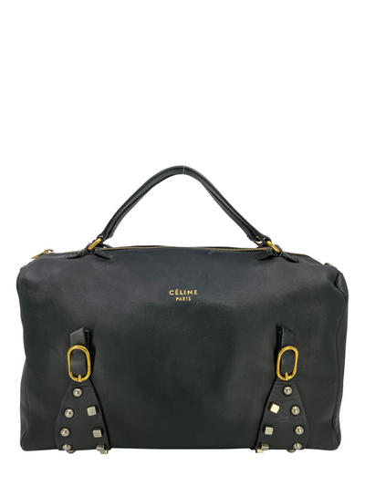 CELINE Leather Studded Handle Bag-Consigned Designs