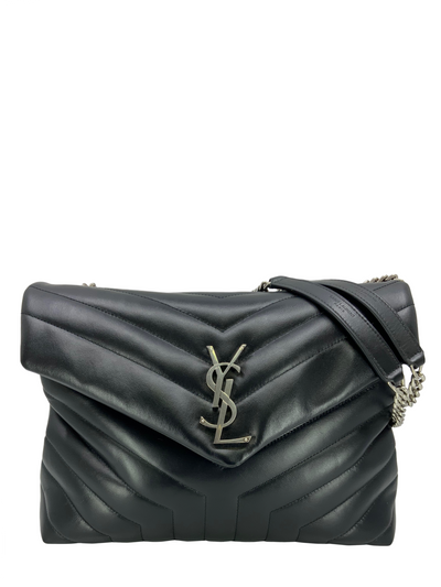 SAINT LAURENT Loulou Calfskin Medium Flap-Top Shoulder Bag-Consigned Designs
