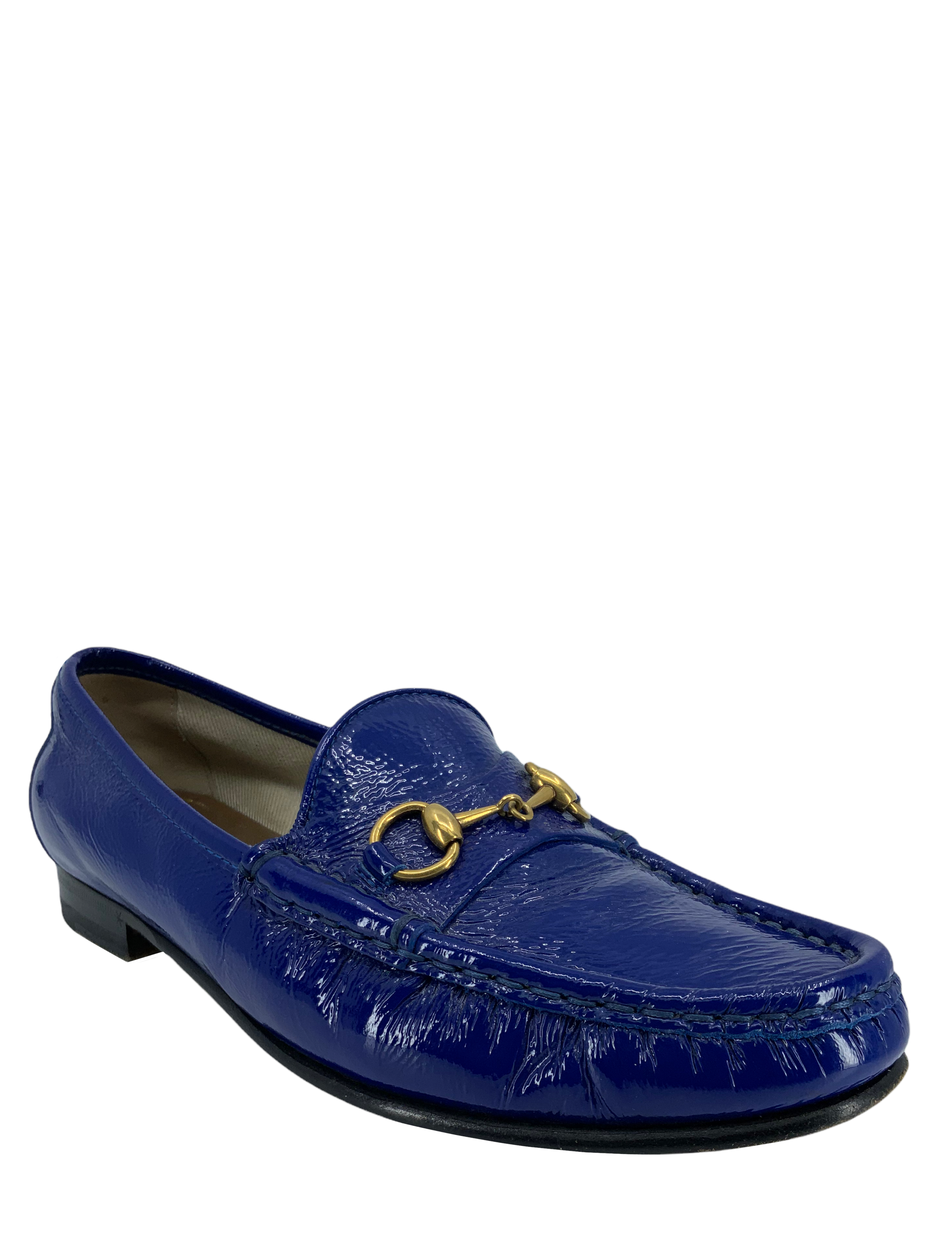 Gucci Classic Patent Leather Horsebit Loafers Size 7.5  display picture 3
