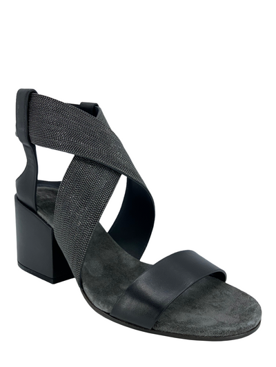 Brunello Cucinelli Leather Monili-Strap Sandals Size 8-Consigned Designs