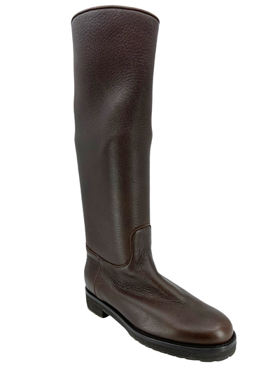 Loro Piana Leather Knee-High Sauvanne Boots Size 8.5-Consigned Designs