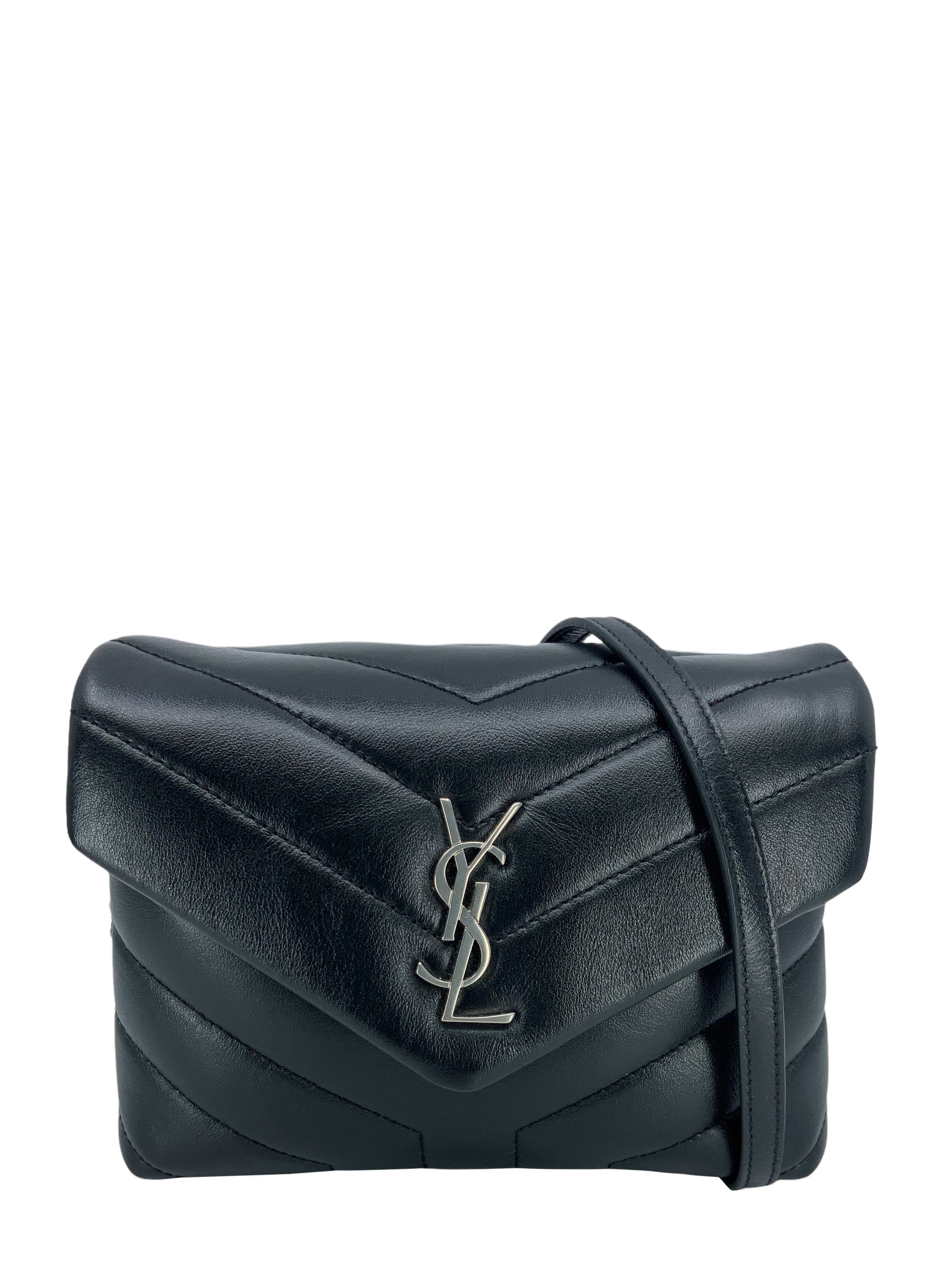 Saint Laurent Toy Loulou Calfskin Flap Top Crossbody Bag