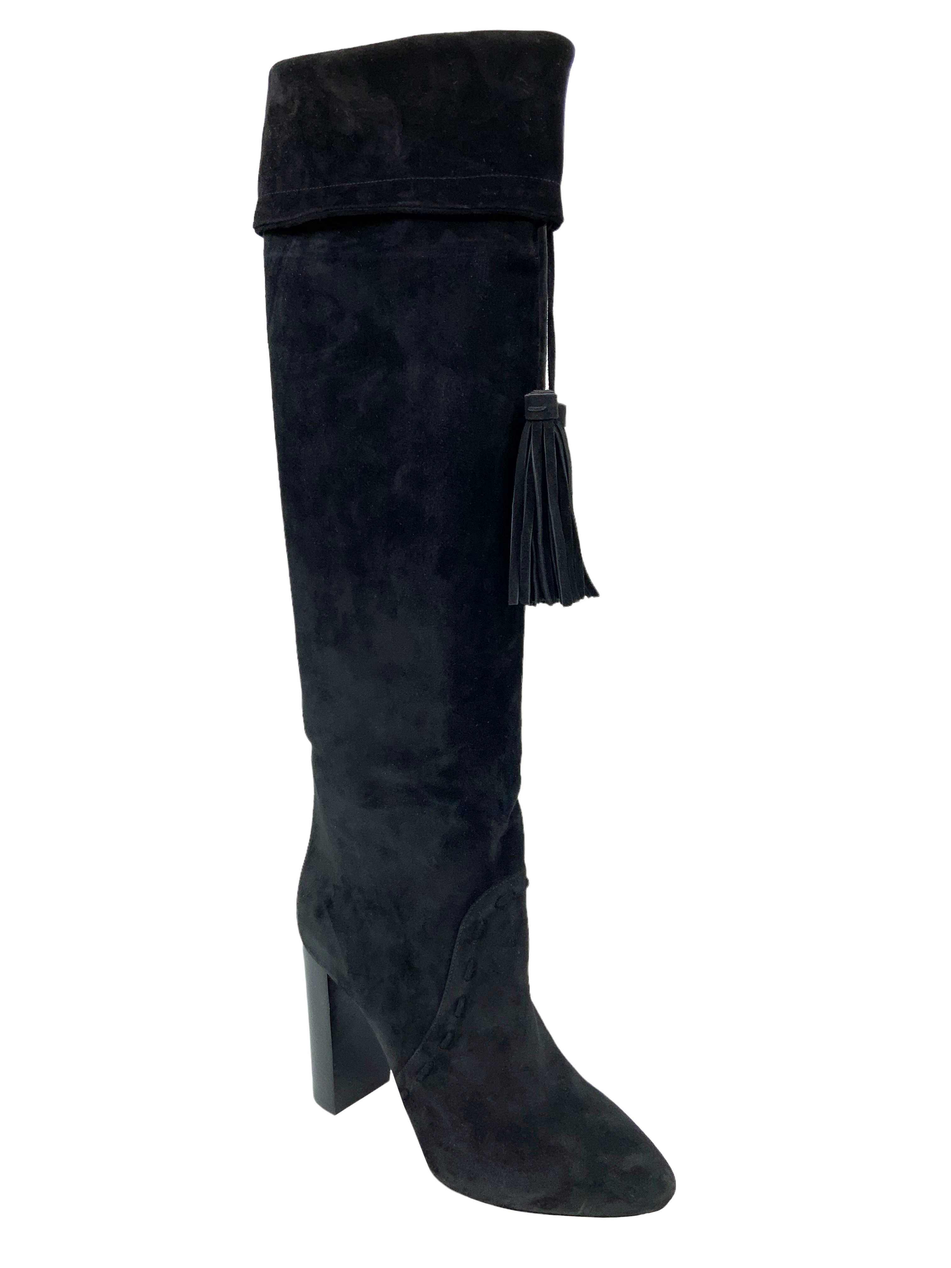Yves saint hot sale laurent suede boots