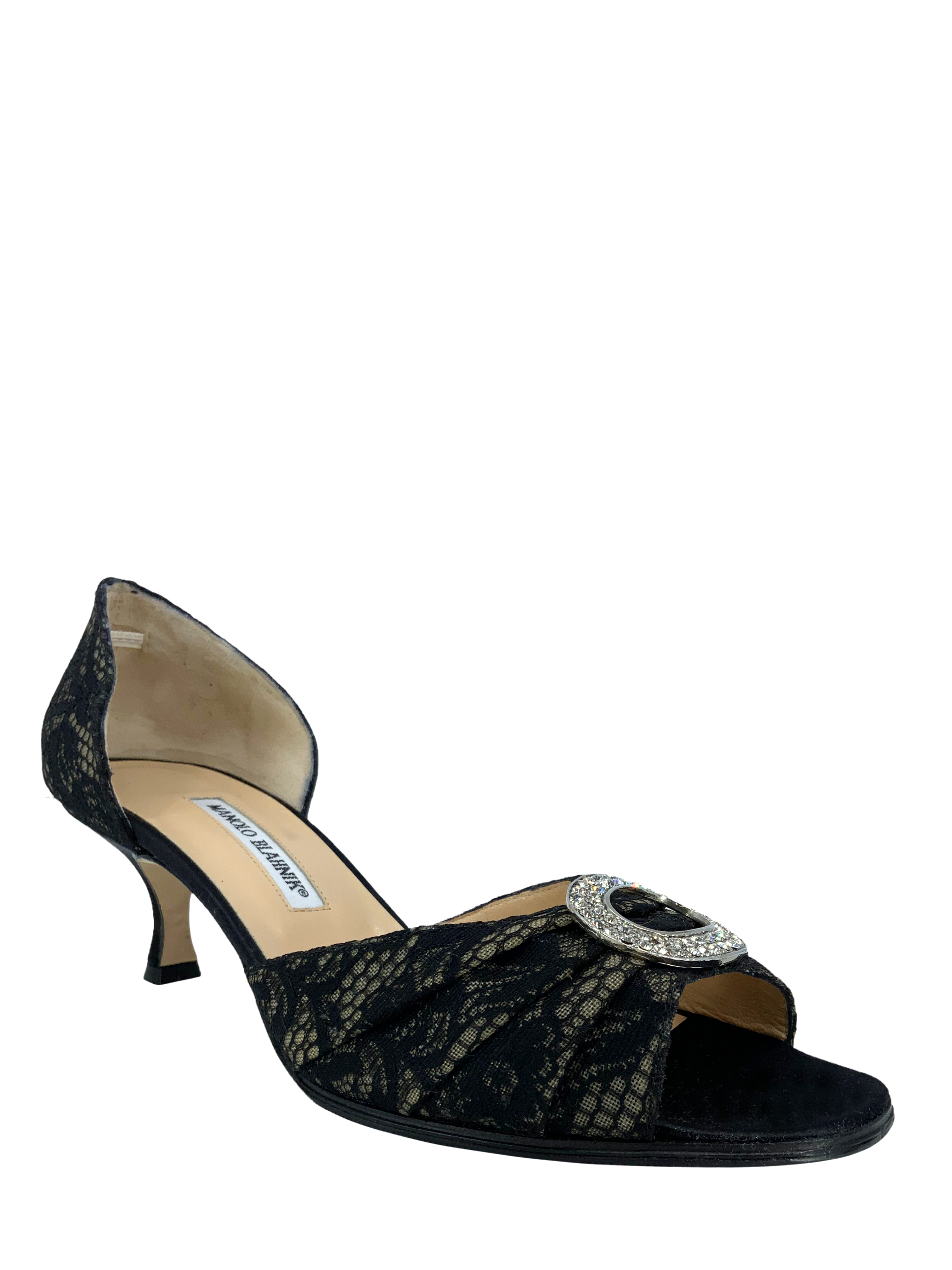 【Manolo Blahnik】 ポインテッドヒール 35.5 美品 Manolo Blahnik Heels, IT 35.5, As Seen On CBK – byrenn