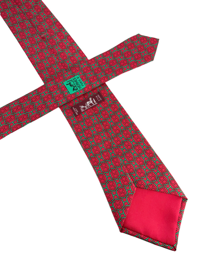 HERMES Silk Classic Men's Silk Neck Tie-Consigned Designs