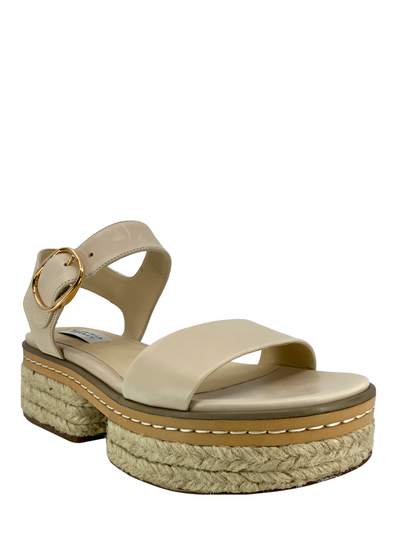 Gabriela Hearst Ryka Calfskin Ankle-Strap Sandals Size 7.5-Consigned Designs