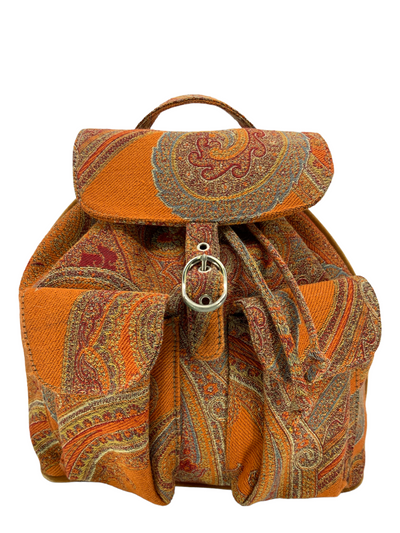 ETRO Paisley Jacquard Mini Backpack-Consigned Designs