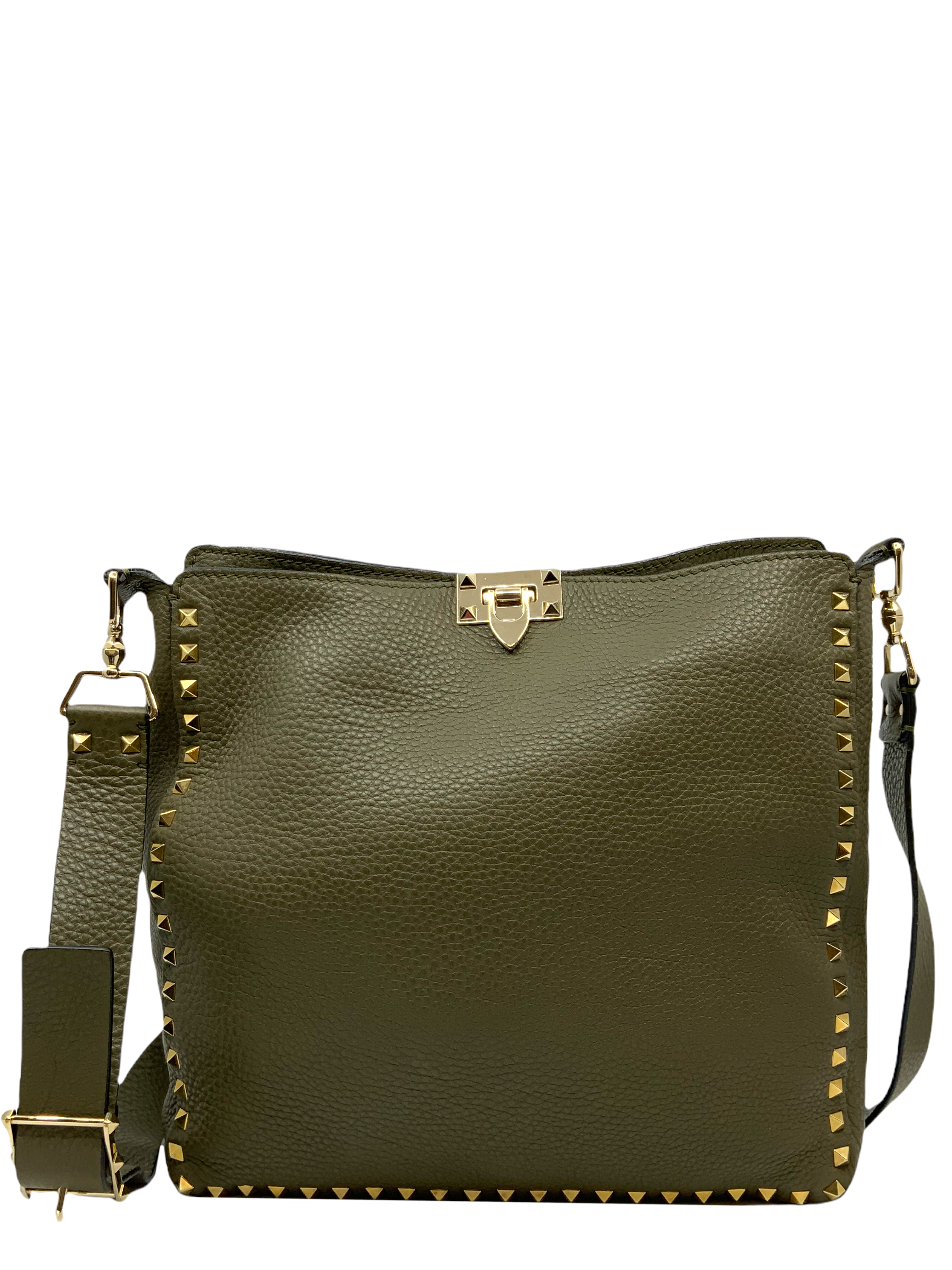 Valentino Rockstud Hobo Messenger Bag - Consigned Designs