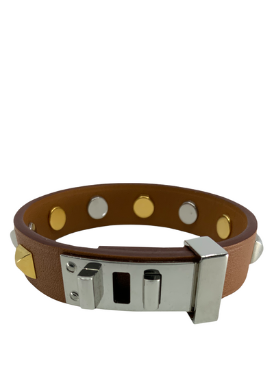 Hermes Swift Mini Dog Clous Carres Studded Bracelet T1-Consigned Designs