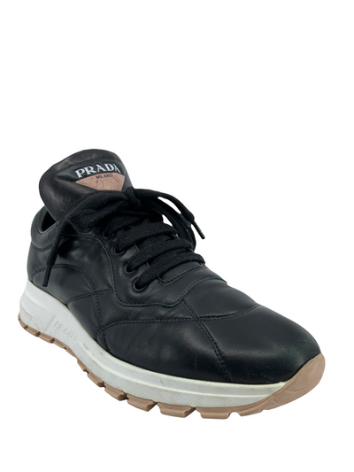 Prada Leather Allacciate Sneakers Size 9-Consigned Designs