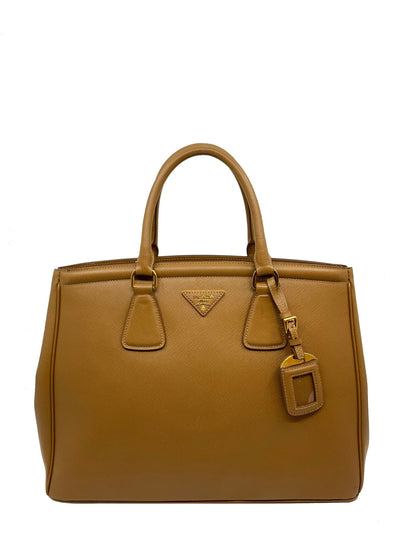 Prada Saffiano Leather Medium Satchel Bag-Consigned Designs