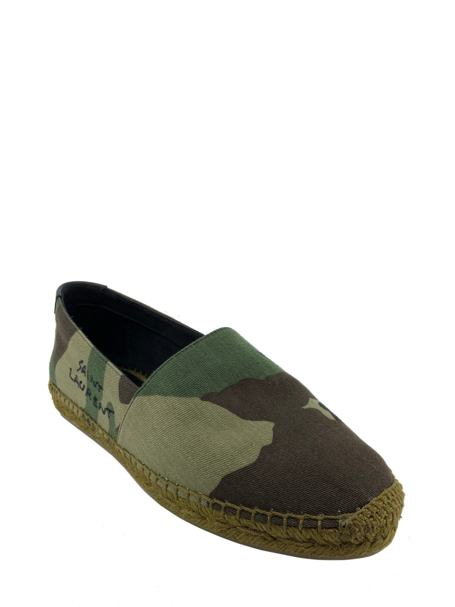 Saint Laurent Signature Camo Canvas Espadrilles Size 6 Consigned Designs