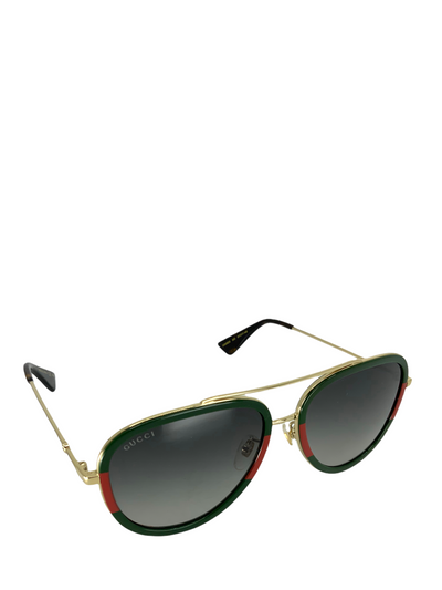 Gucci Aviator Metal Sunglasses-Consigned Designs