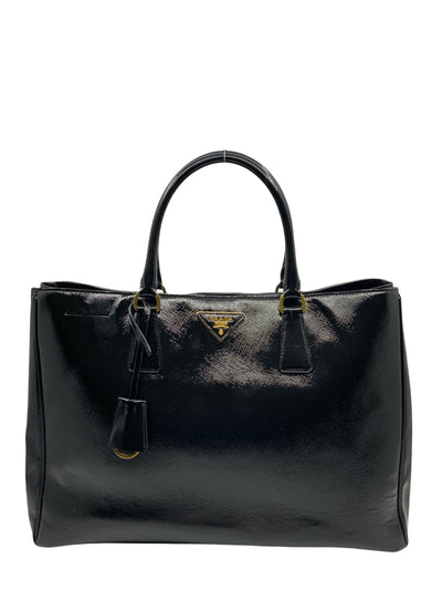 Prada Saffiano Lux Patent Leather Tote Bag-Consigned Designs