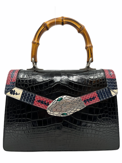 Gucci Alligator Small Lilith Top Handle Bag-Consigned Designs