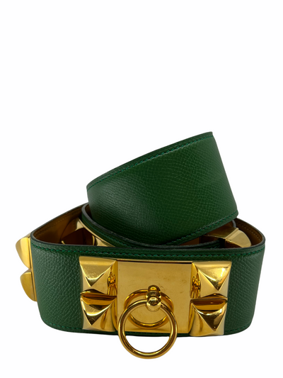 Hermes Epsom Leather Collier de Chien Belt Size 80-Consigned Designs