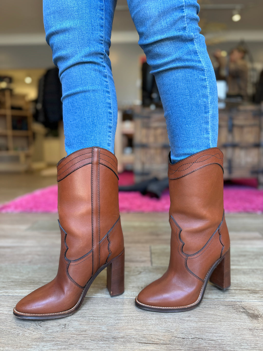 SAINT LAURENT KATE Western Boots Size 7.5 - Consigned Designs