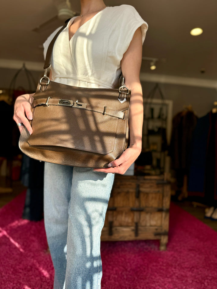 Hermes Taurillon Clemence Jypsiere 37 Bag Consigned Designs