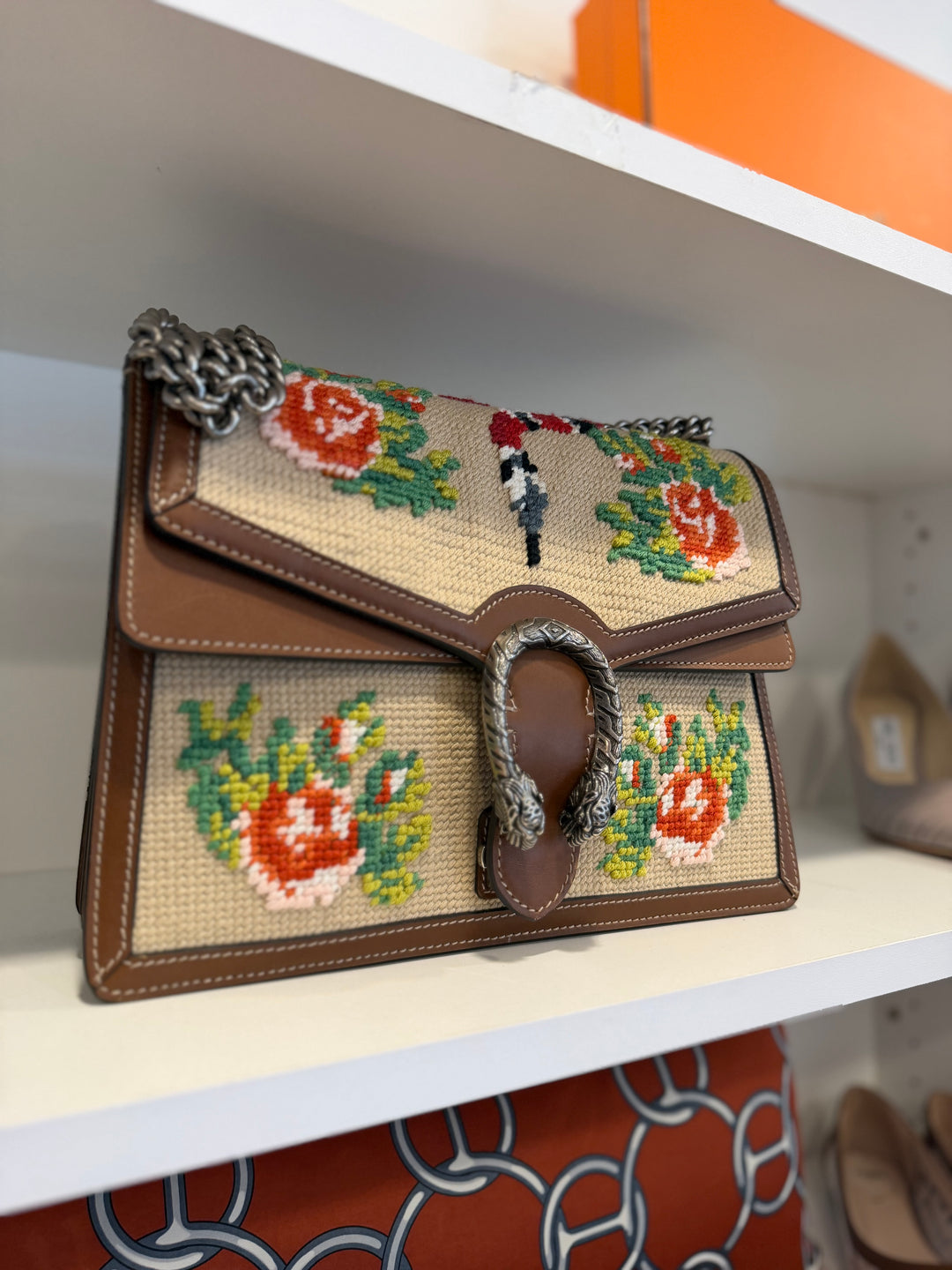 Gucci Embroidered Medium Dionysus Bag - Consigned Designs