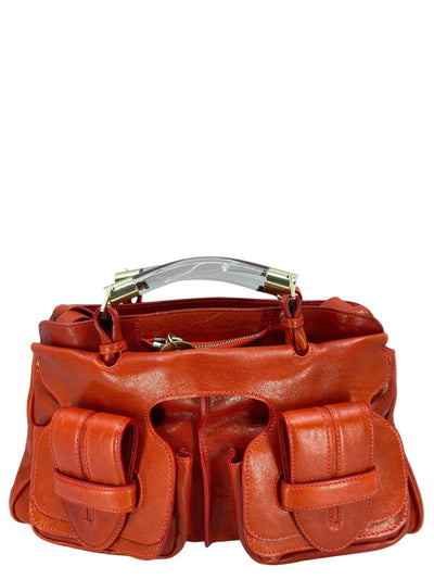 Chloe Red Leather Saskia Bag-Consigned Designs